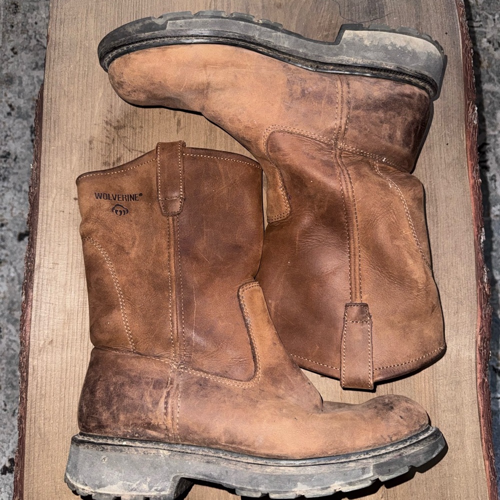 Wolverine Men's Tan Leather Work Boots